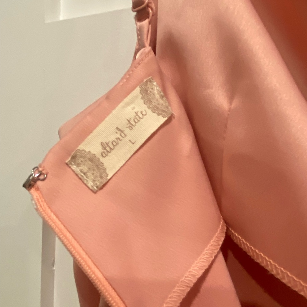 Altar’d State pink silky mini dress, formal dress - Picture 6 of 7